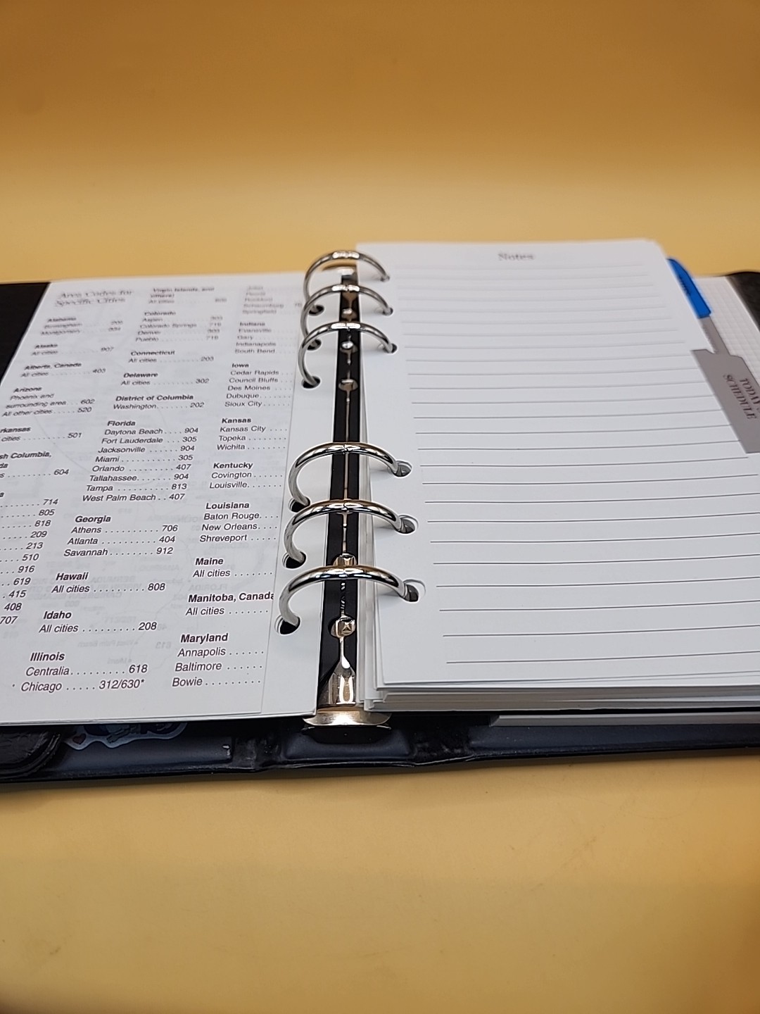 VTG Fast Facts Organizer Deluxe Daily Planner 1996-1997 Courage Books Leather
