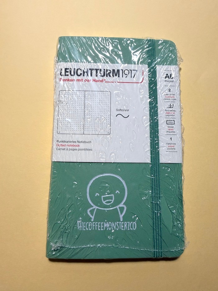 TheCoffeeMonsterzCo Emoti LEUCHTTURM 1917 Pocket Notebook SAGE Softcover TCMC A6