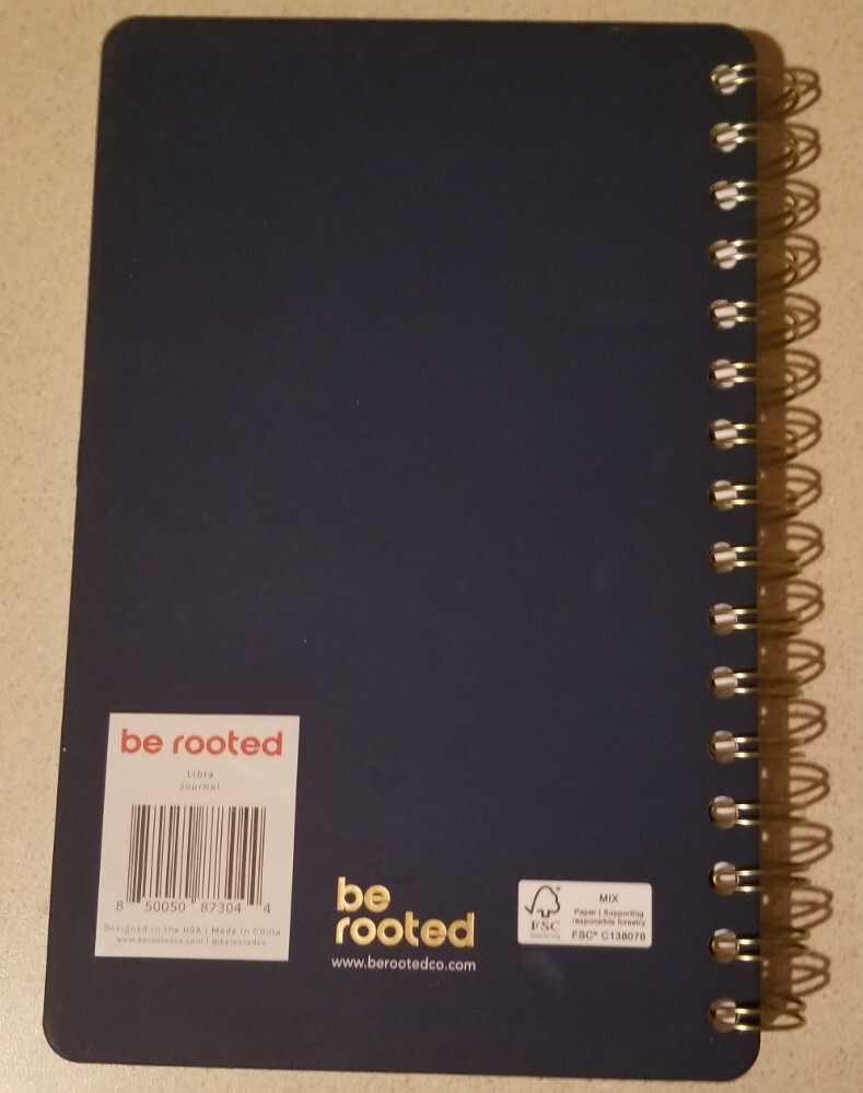 Be Rooted Zodiac (Libra) Lined Journal Diary Book Hard Bound NEW