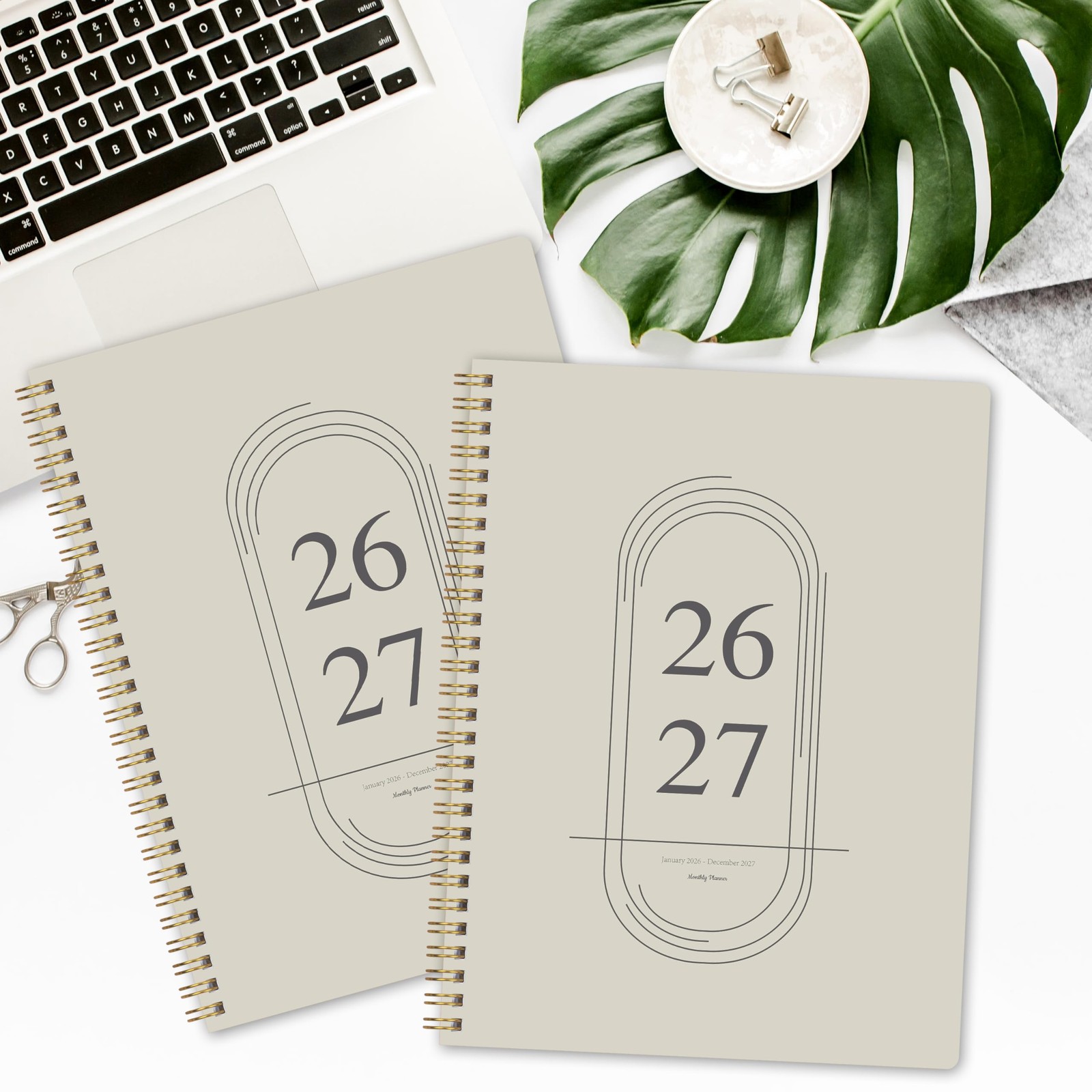 2026-2027 Monthly Planner Jan 2026 – Dec 2027 Twin-wire Binding Organizer