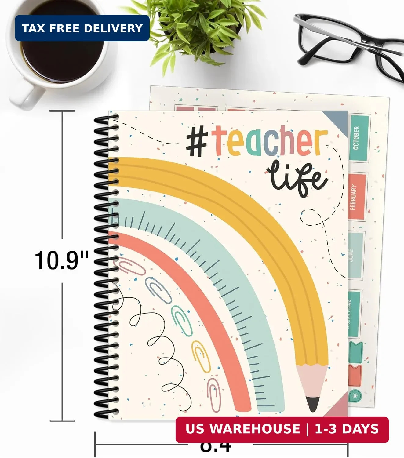 Carson Dellosa We Belong Teacher Planner 2026-2027, Undated 8″ x 11″ Lesson Plan