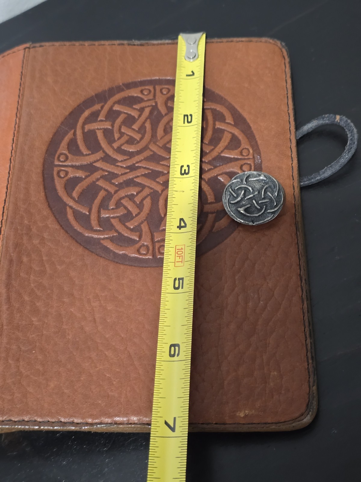 Oberon Leather Journal 5″ X 7″ Cover Celtic Motif Brown