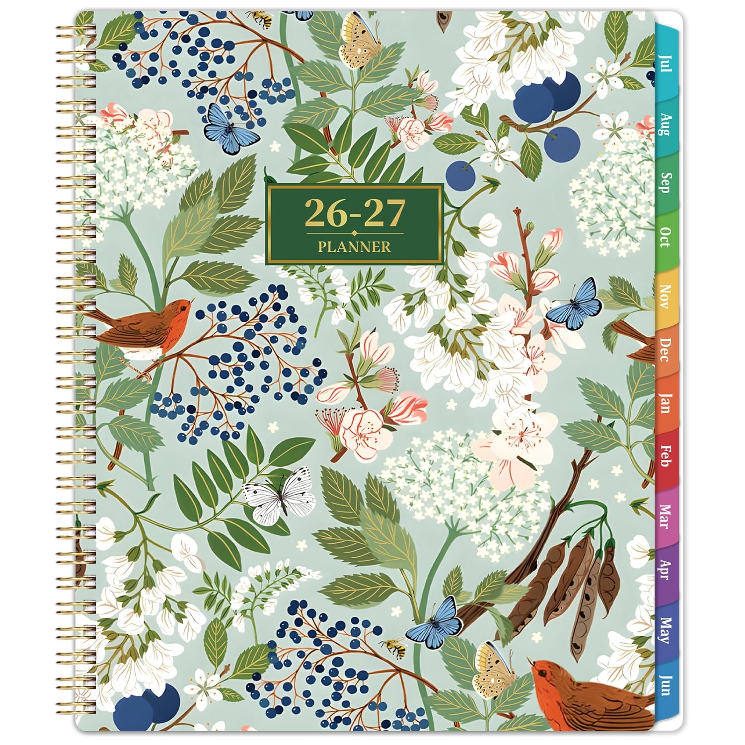 Planner 2026-2027 – Academic 26-27, July 2026 – June 9″x11″, Floral