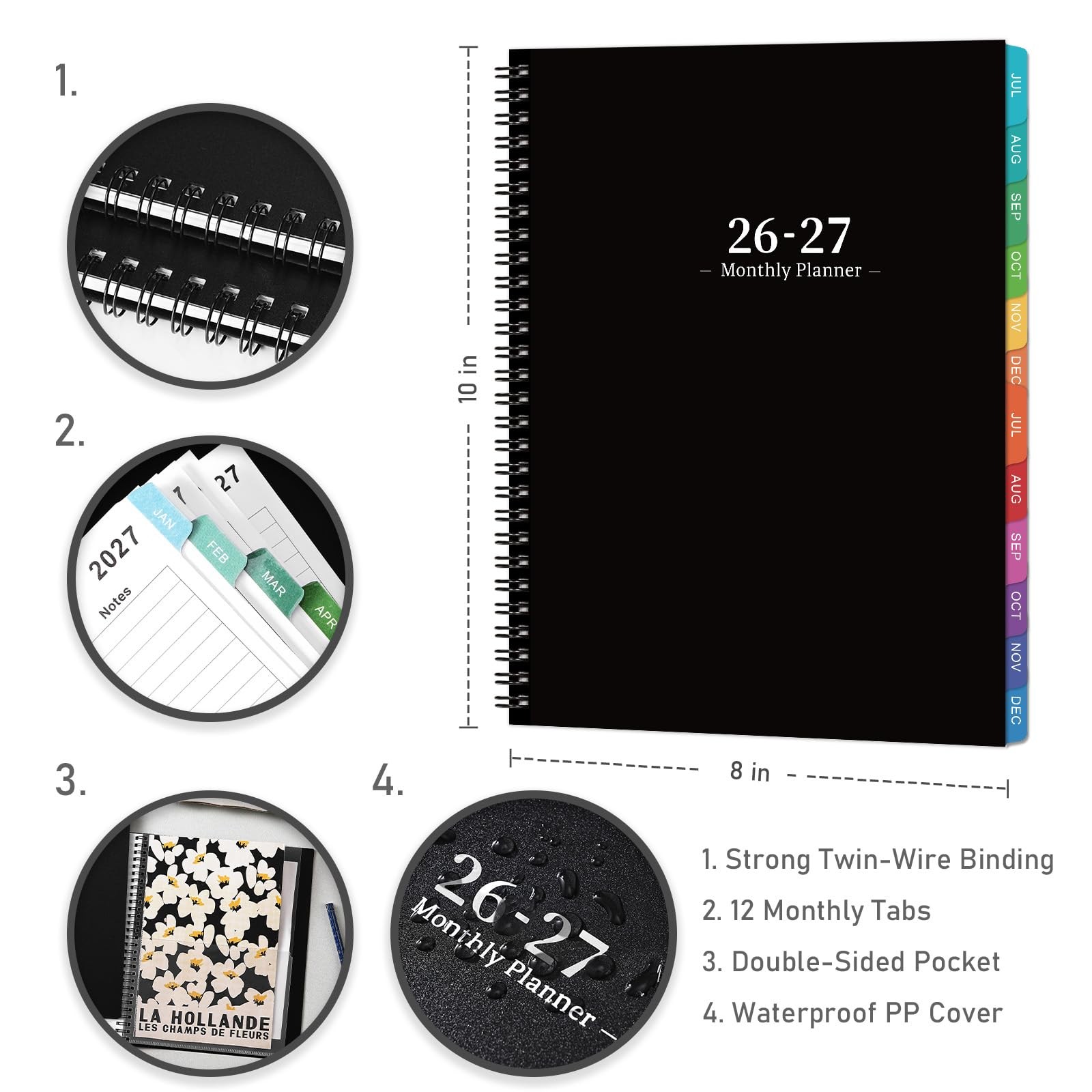 2026-2027 Monthly Planner – Academic Planner/Calendar 2026-2027, JUL 2026 – DEC