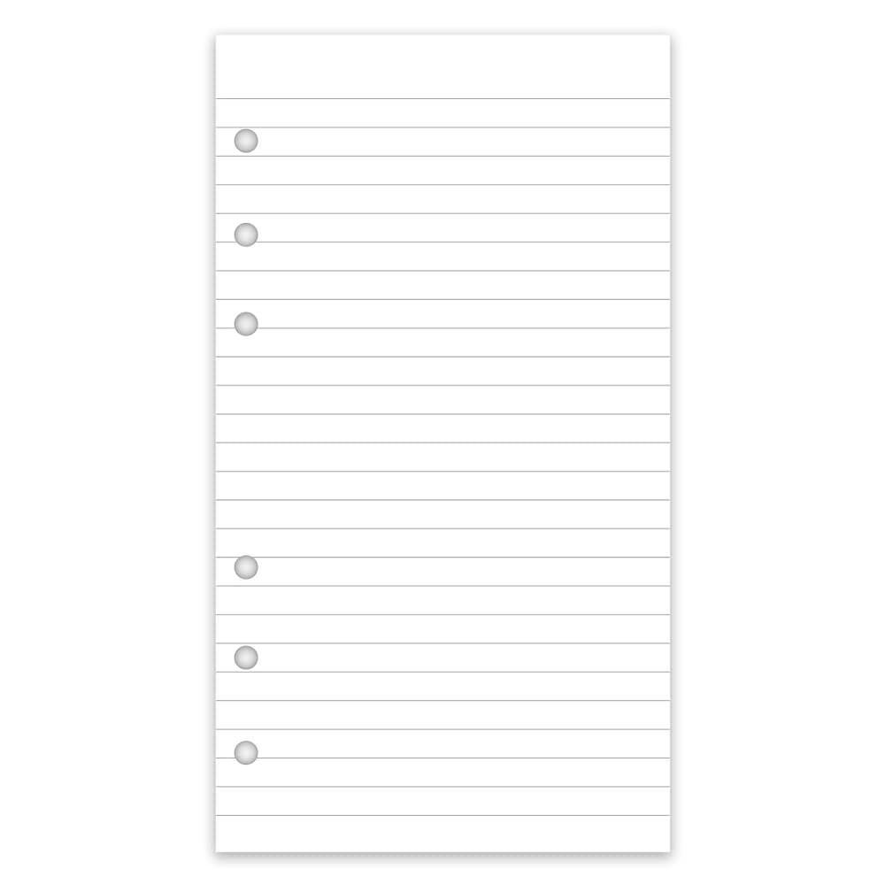 (2 Pack) A6 Lined Refill Paper, 200 Sheets/400 Pages Loose Leaf Paper for Fil…