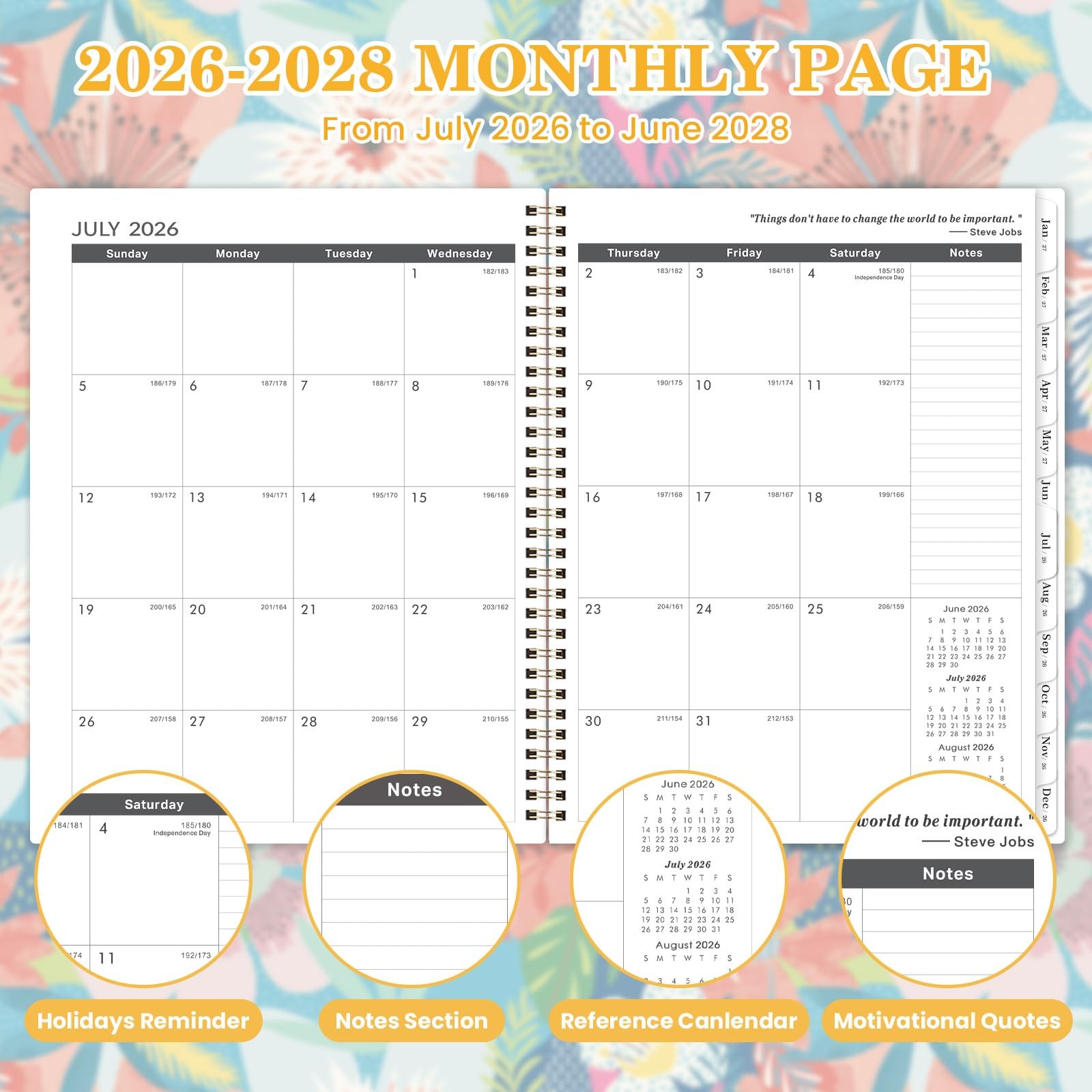 Monthly Planner 20262028 2 Year Planner 20262028, July 2026 June 2028, 2 Ye…