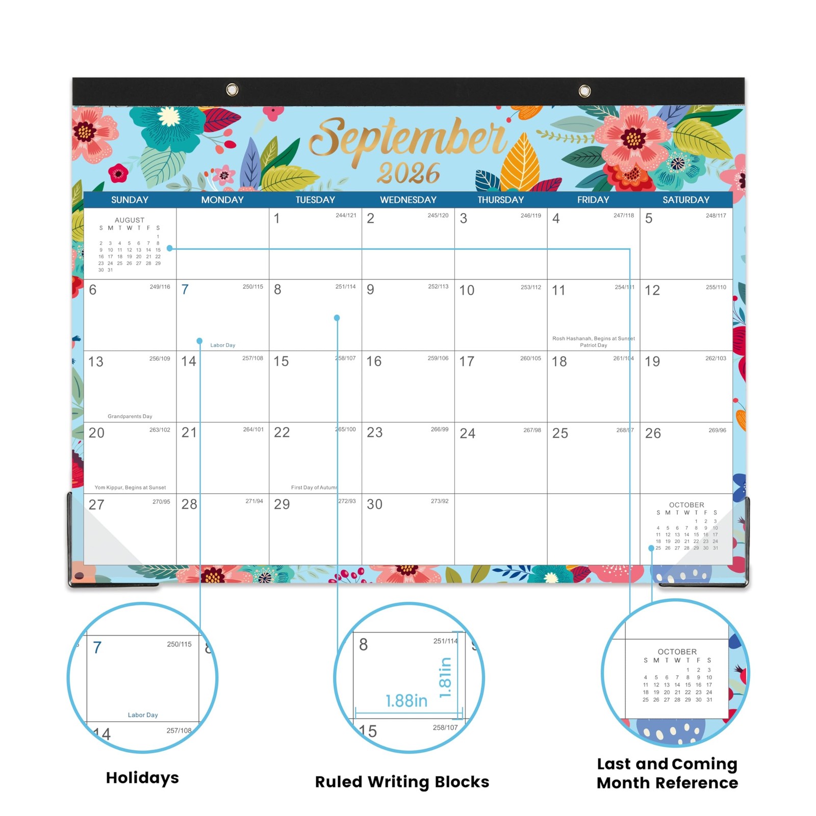 Desk Calendar/Calendar 2026-2027- Jul. 2026 – Dec. 2027, 18 Monthly Desk/Wall…