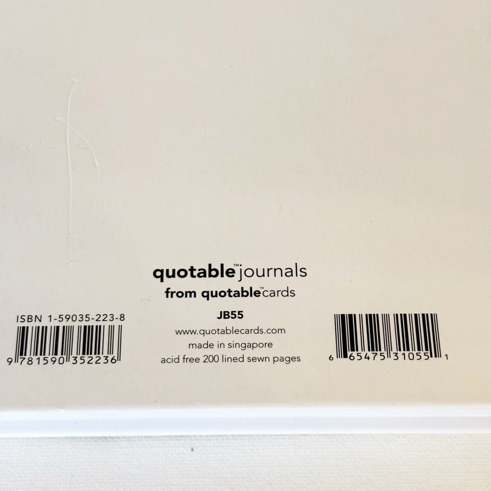 Quotable Cards Thoreau Walden Quote Journal Blank Acid Free 200 Pages Lined New