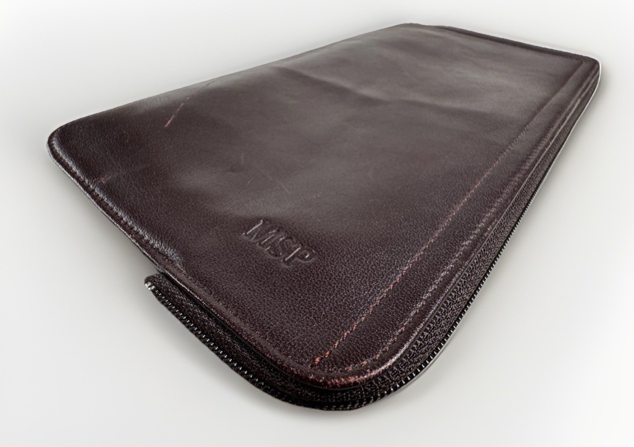 Levenger Wallet Organizer Zip Planner Credit Card Pen Storage 9.5” x 5”