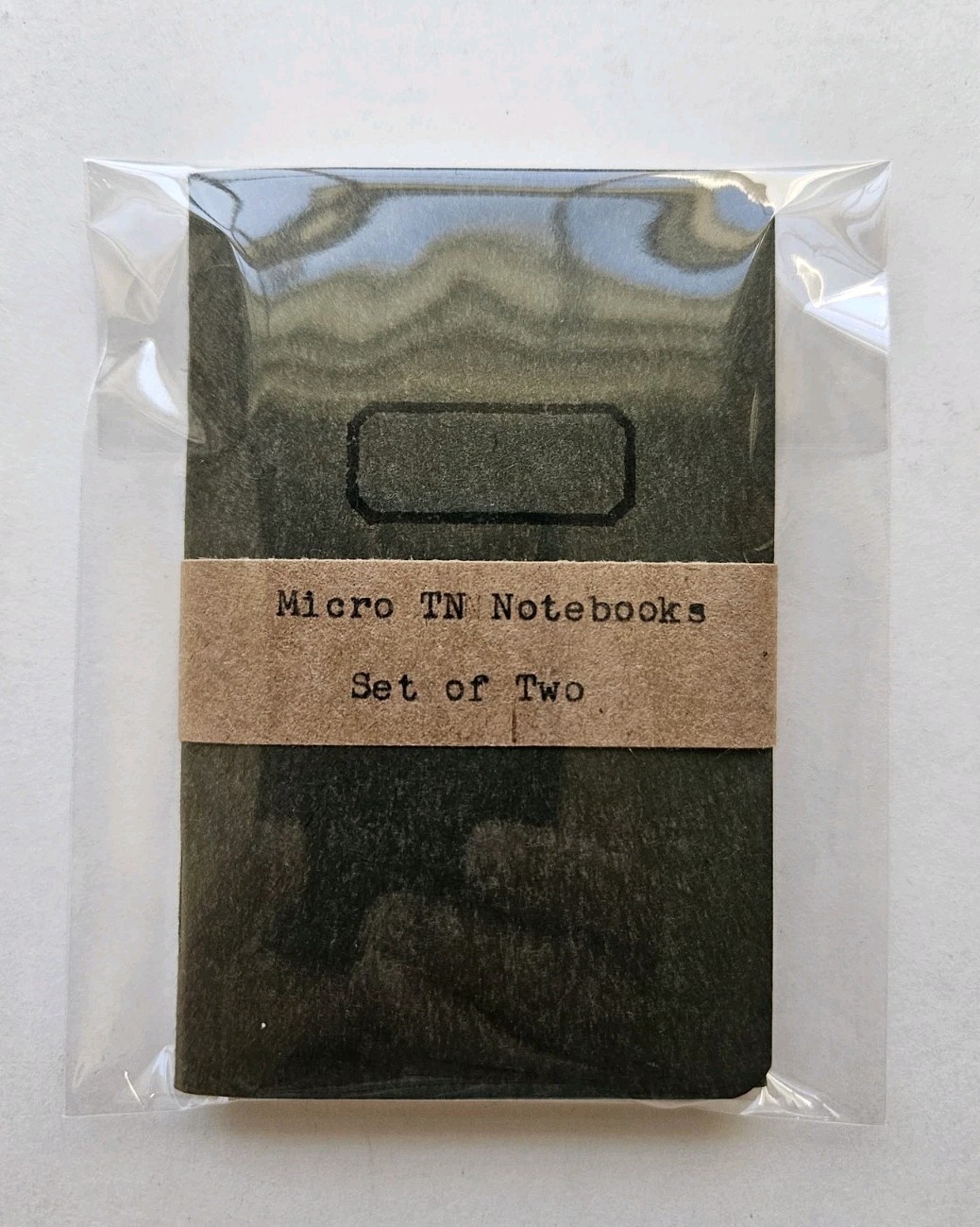Set Of 2 Handmade Micro Travelers Notebook Card Size Inserts Wallet Nano Refills