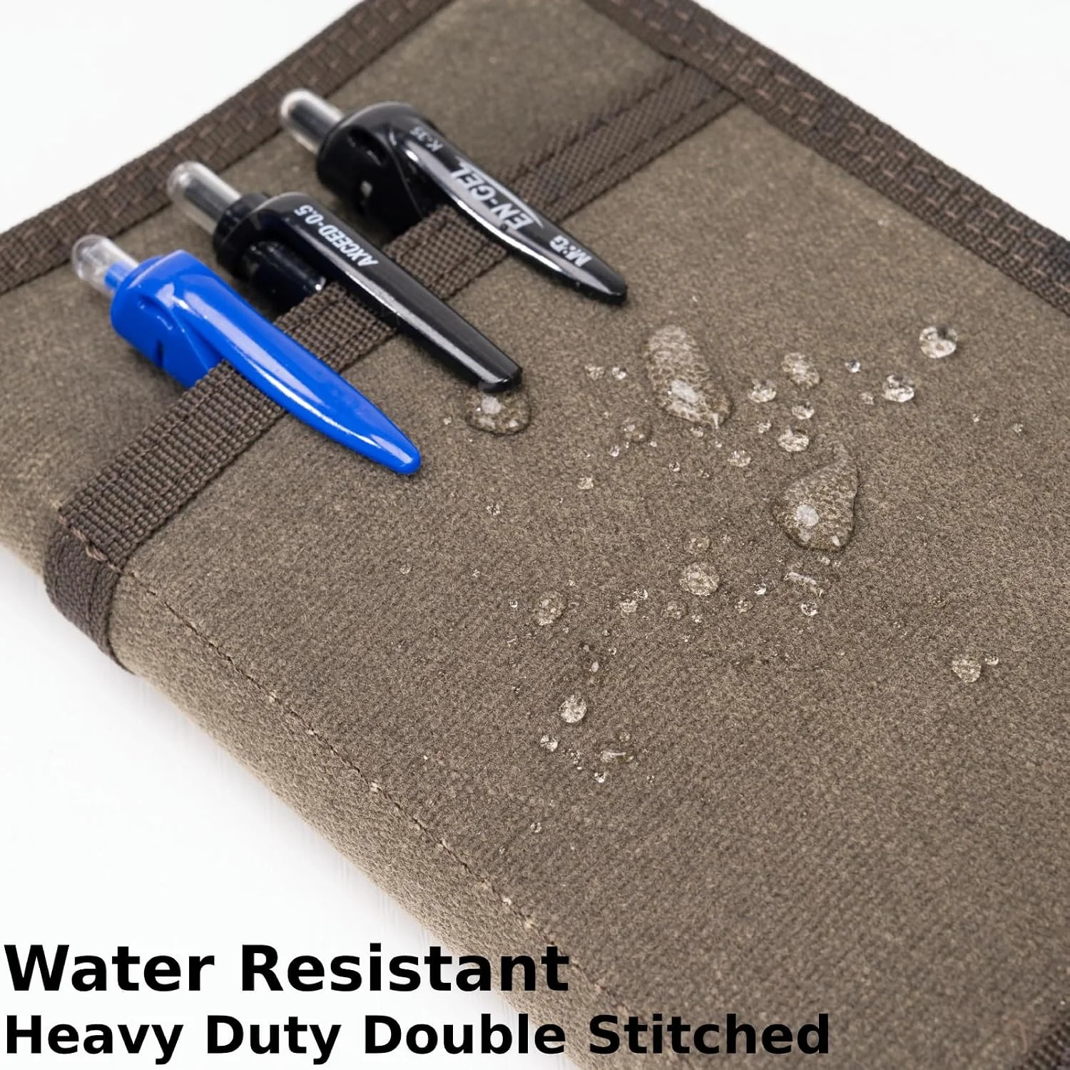 Pocket Journal Cover with Field Book, Waterproof Pocket Notebook Cover with Zipp