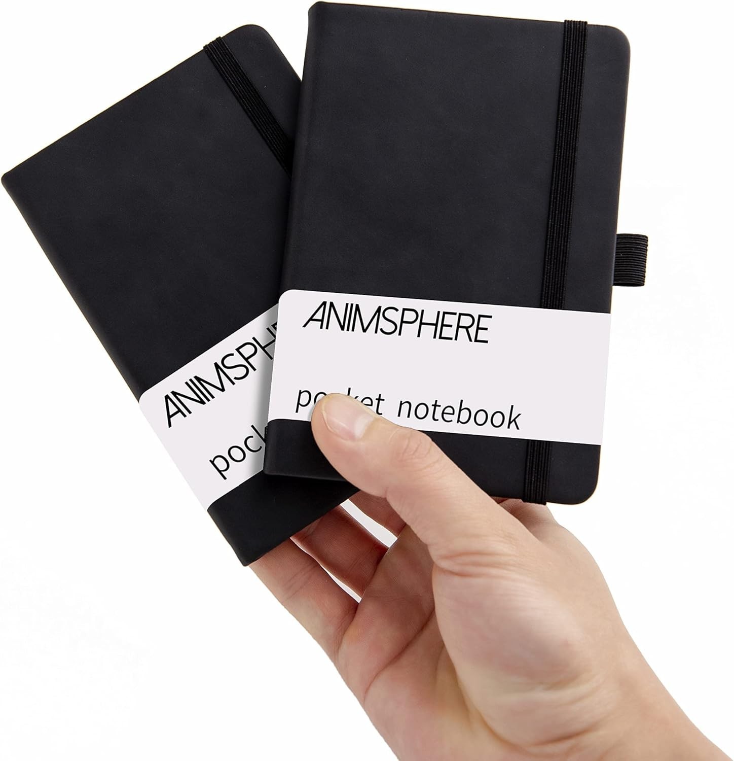 2-Pack Leather Pocket Notebooks – 4×5.7 Inches, 200 Pages for Stylish Note-Ta…