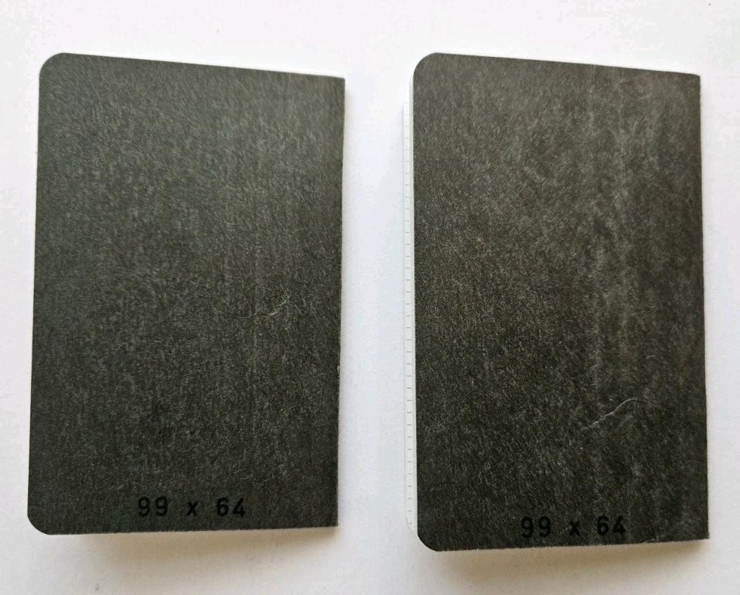 Set Of 2 Handmade Micro Travelers Notebook Card Size Inserts Wallet Nano Refills