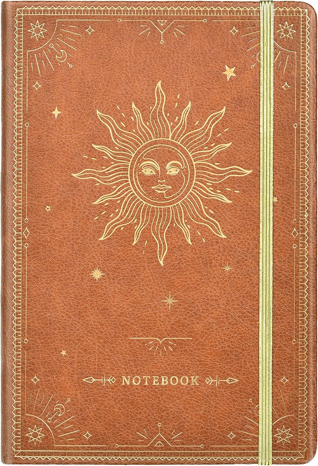 Elegant Faux Leather Notebook – 144 Page Hardcover Journal, 5.8”x 8.4”