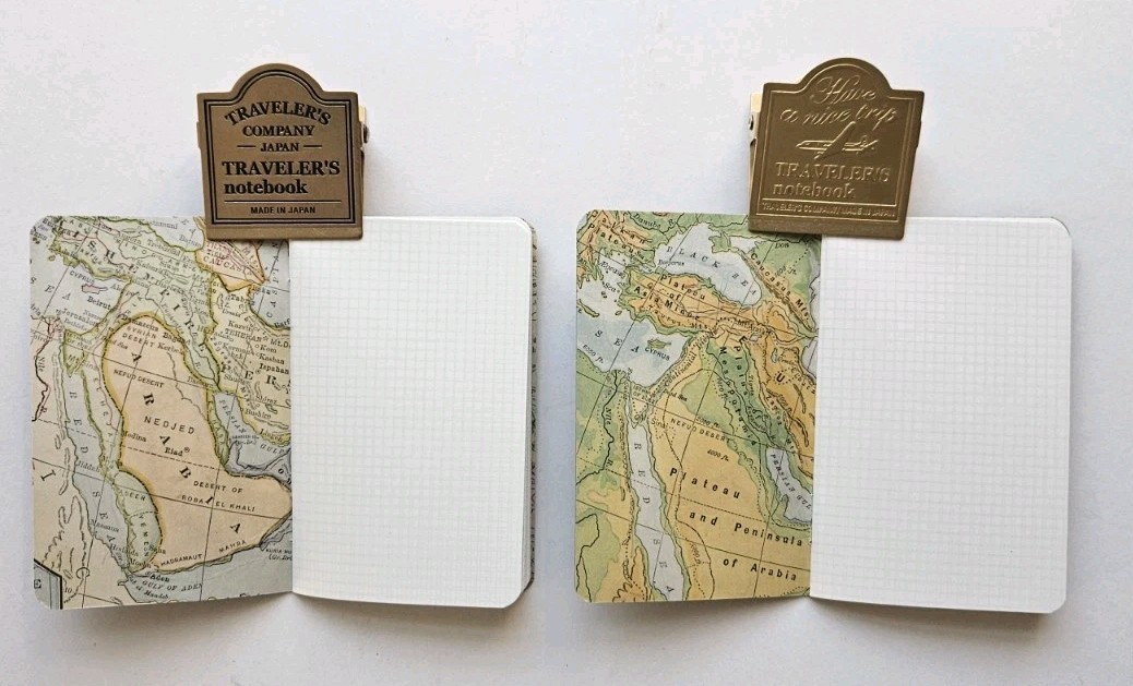 Set Of 2 Handmade Micro Travelers Notebook Card Size Inserts Wallet Nano Refills