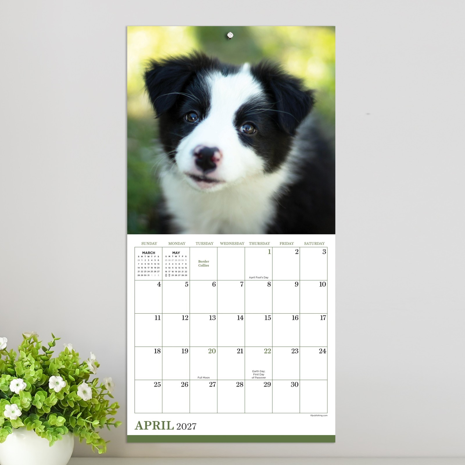 2027 Puppies Mini Calendar