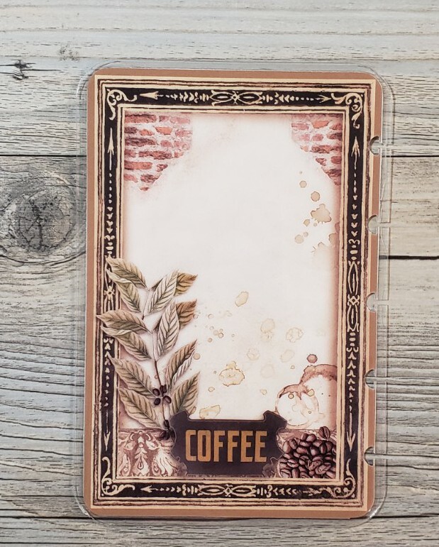 Stamperia Coffee & Chocolate Cardstock Bookmark For TUL Arc 8 Disc Planners #3