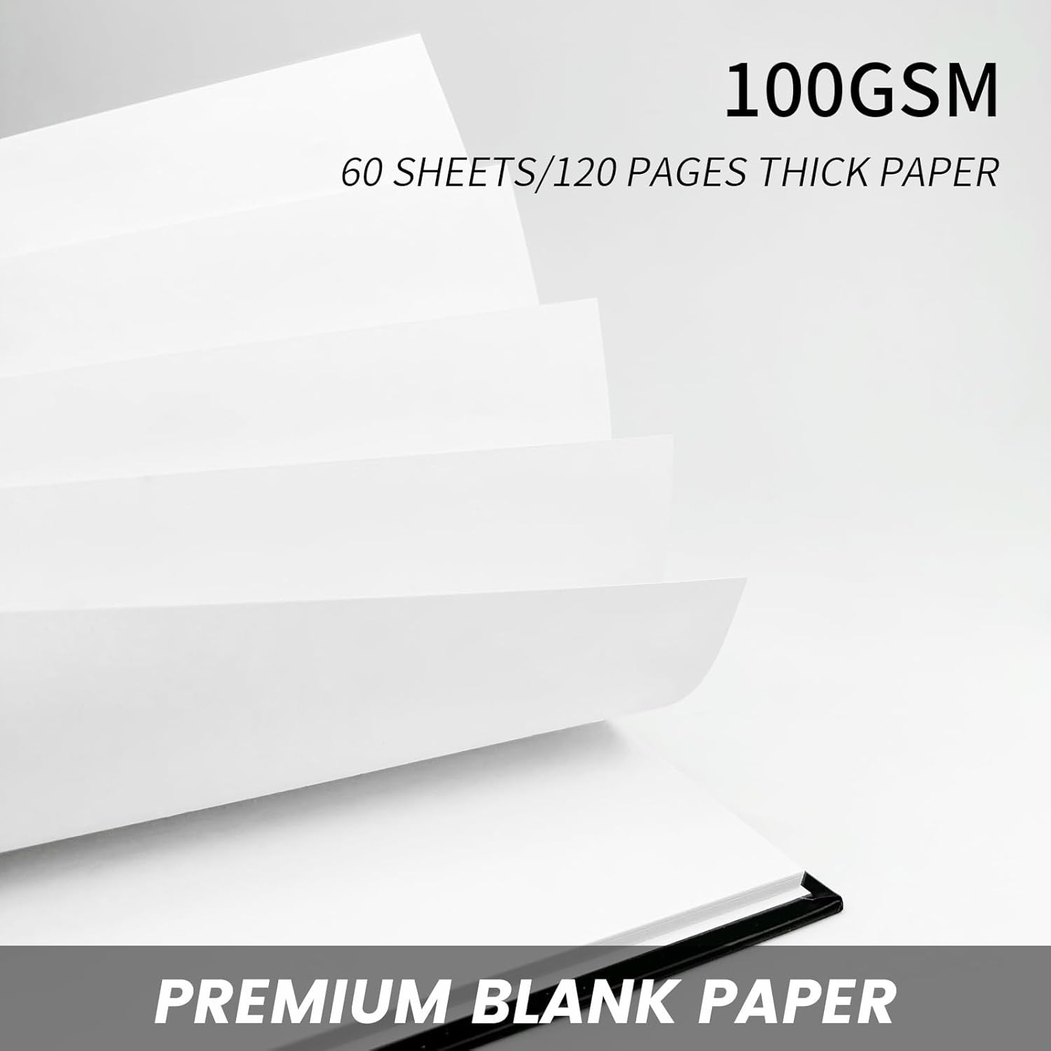 Blank Spiral Notebook 8.5″ X 11″-4 Pack Unlined Spiral Notebook Blank Journal A4