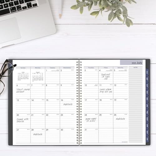 AT-A-GLANCE PLANNER 2025-2026 ACADEMIC MONTHLY 8-1/2″ X 11″ LARGE CHARCOAL