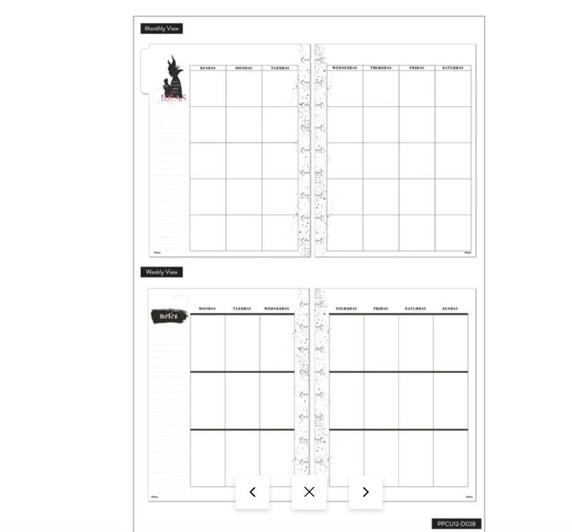 Undated Disney© Villains Classic Vertical Happy Planner