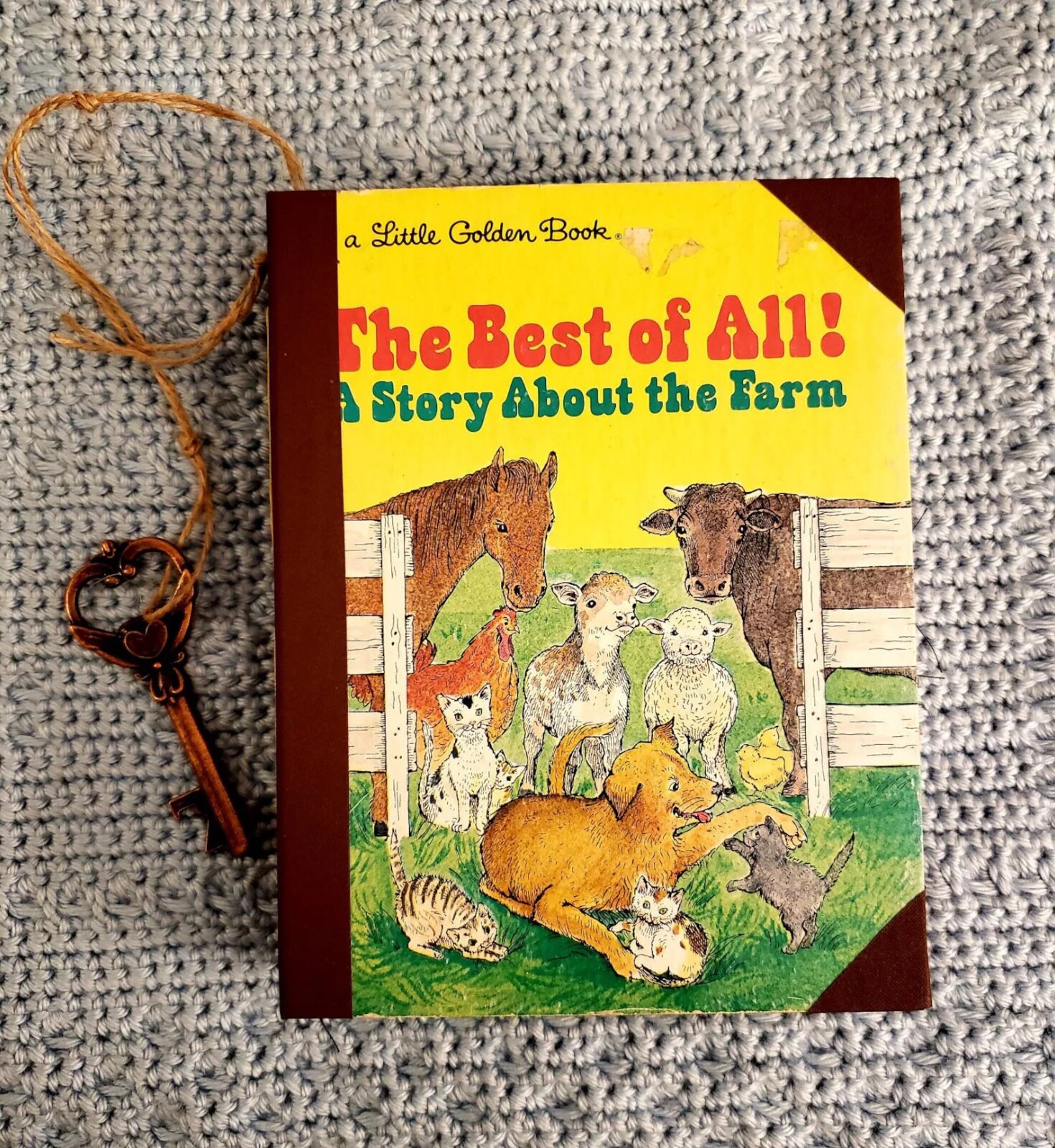 Junk Journal – Vintage Little Golden Book – A Story About The Farm – Journal