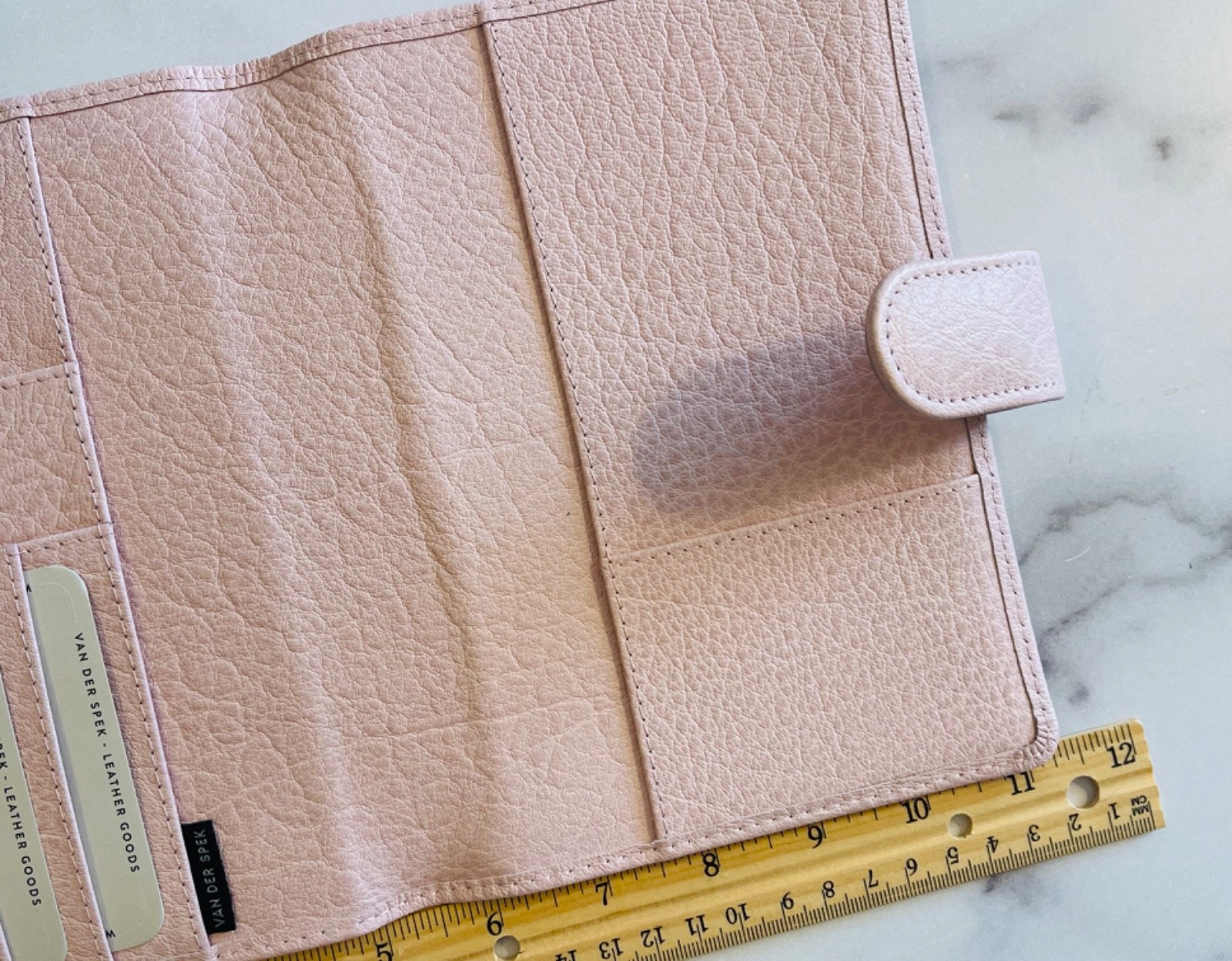 Van Der Spek B6 Codex Beautiful Leather-Parme Pink bound notebook cover