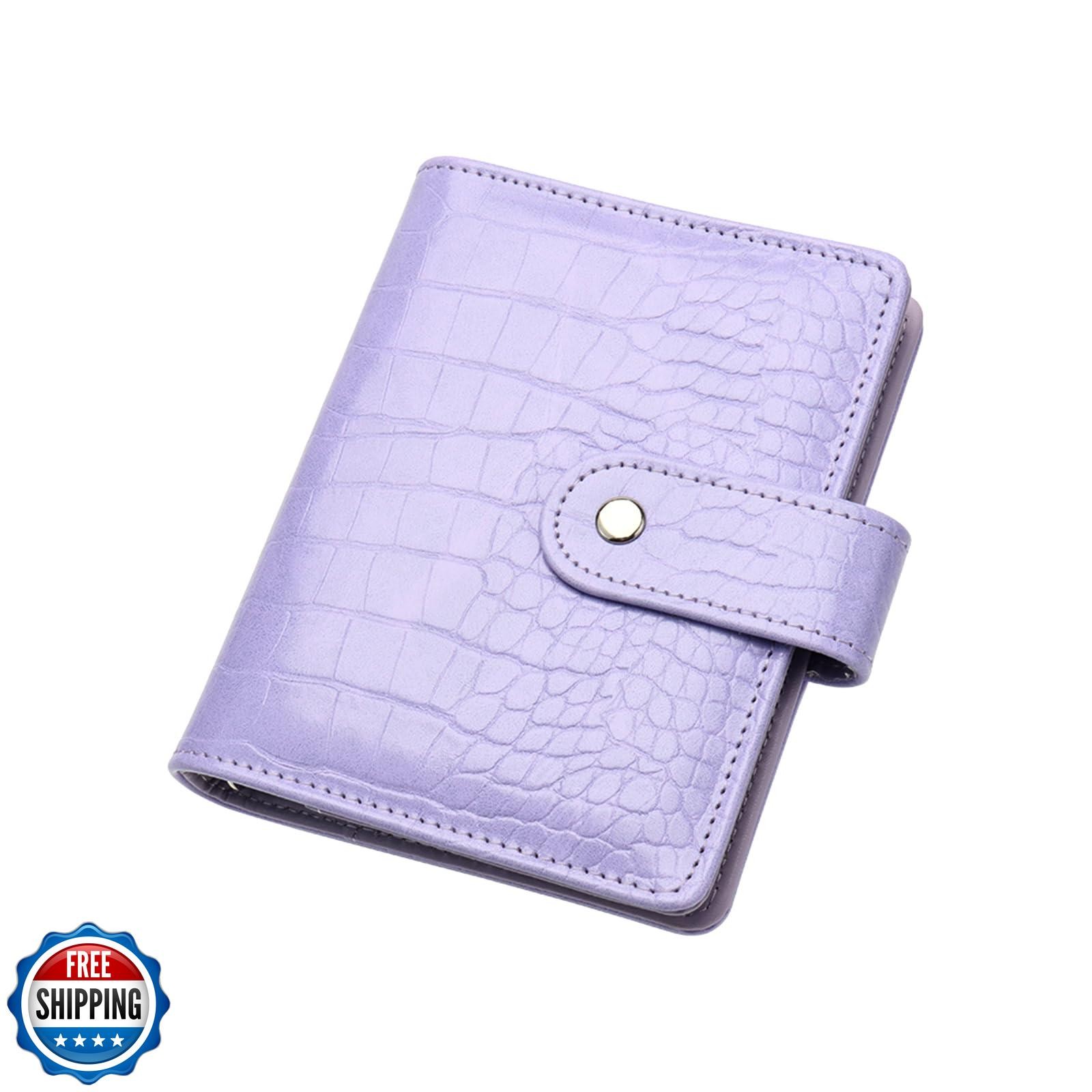 NatSumeBasics A7 Binder Wallet 4.7″x5.7″ Cash Envelopes Budget Binder Purple