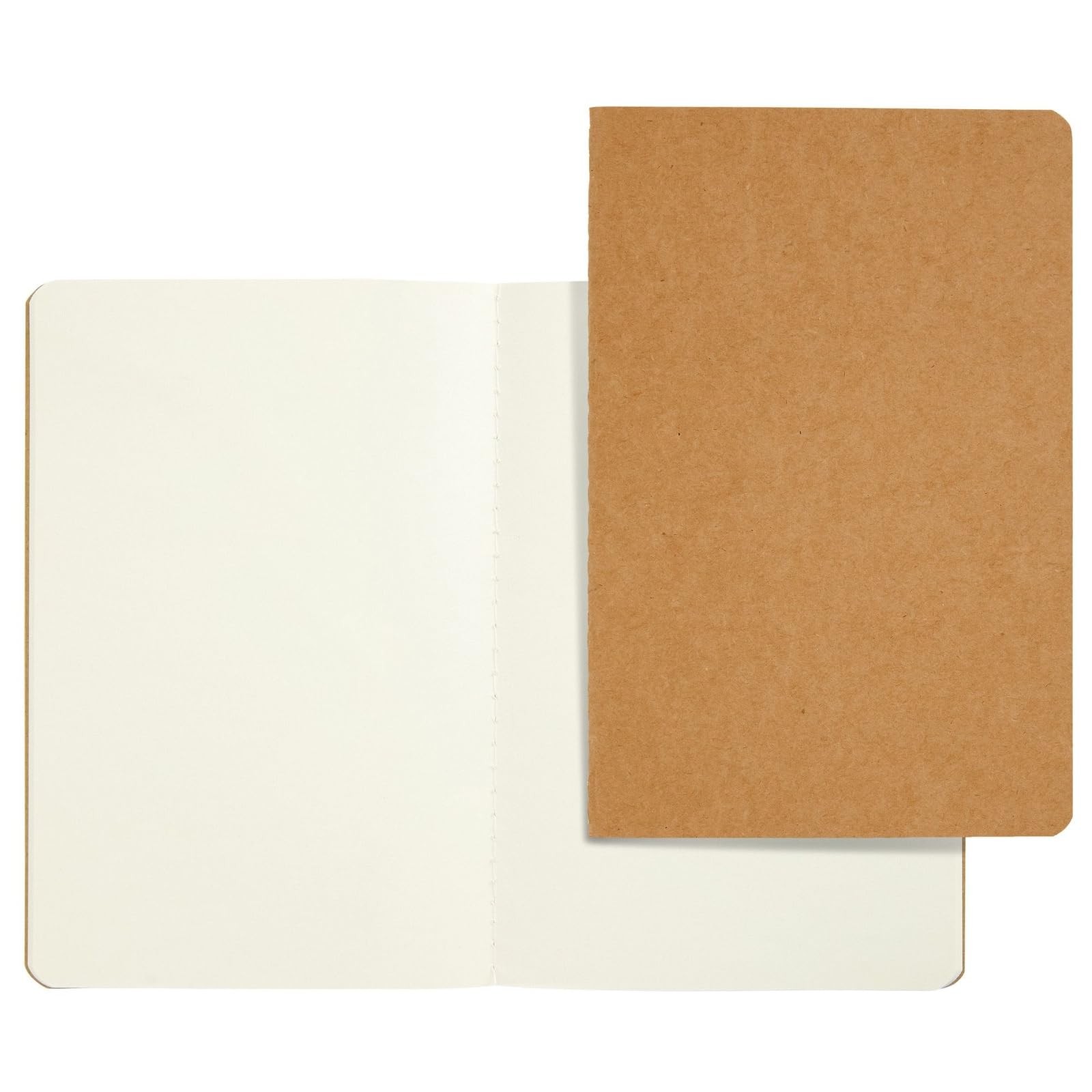 Paper Junkie Softcover Blank Notebooks – 24-Pack, A5, 5.5 x 8.3 inches, Brown
