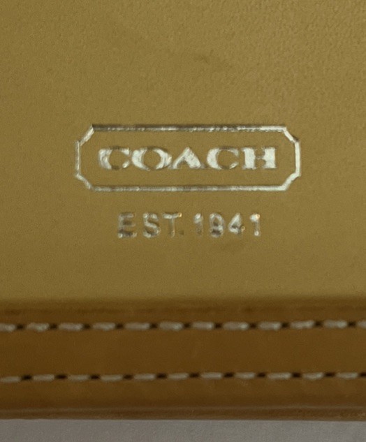 Vintage Coach Yellow Leather Portfolio Padfolio 8.5” X 6” Note Pad Y2K