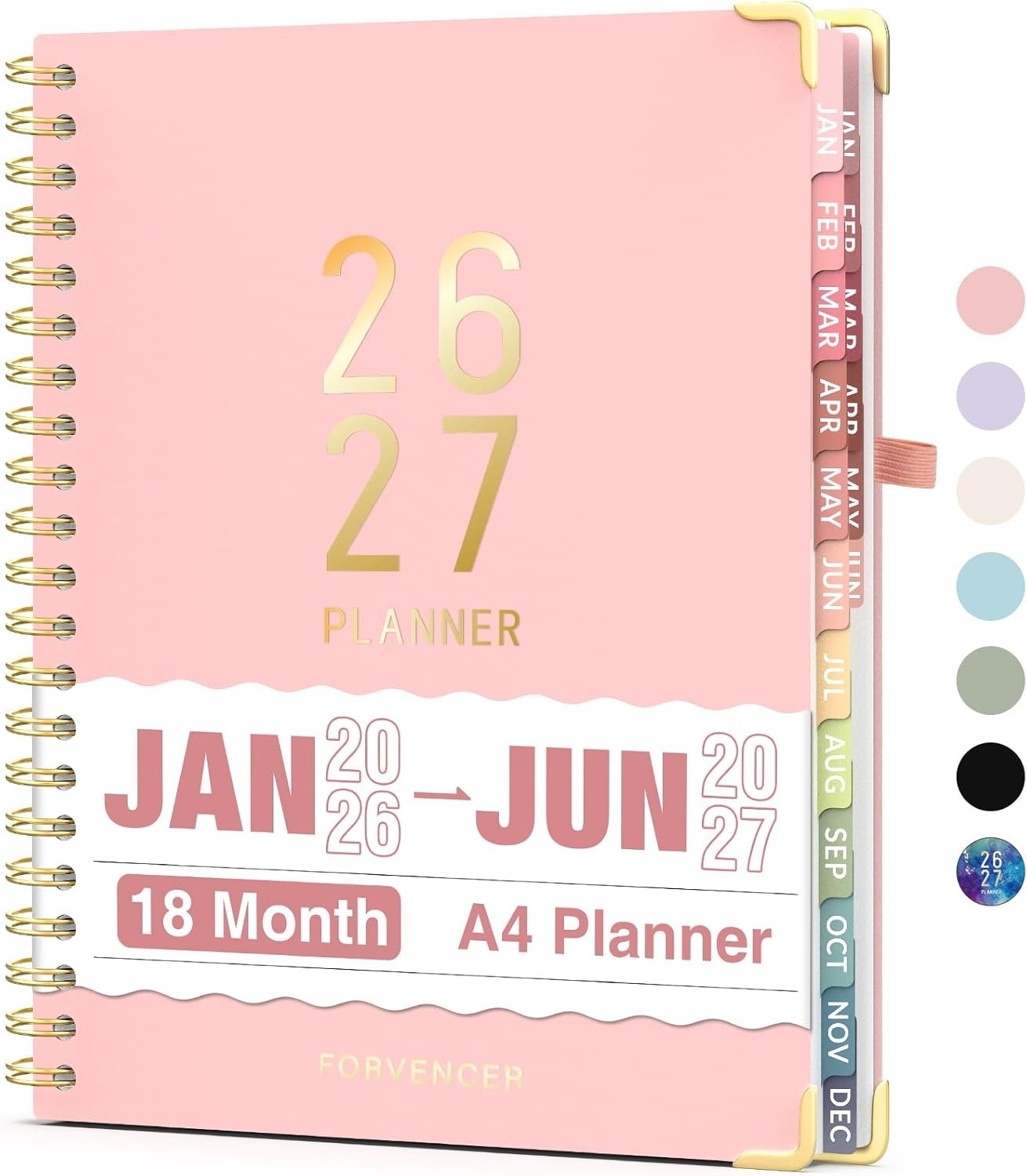 Stylish 18- Calendar Planner for Students & Teachers – Jan 2026 to Jun 2027