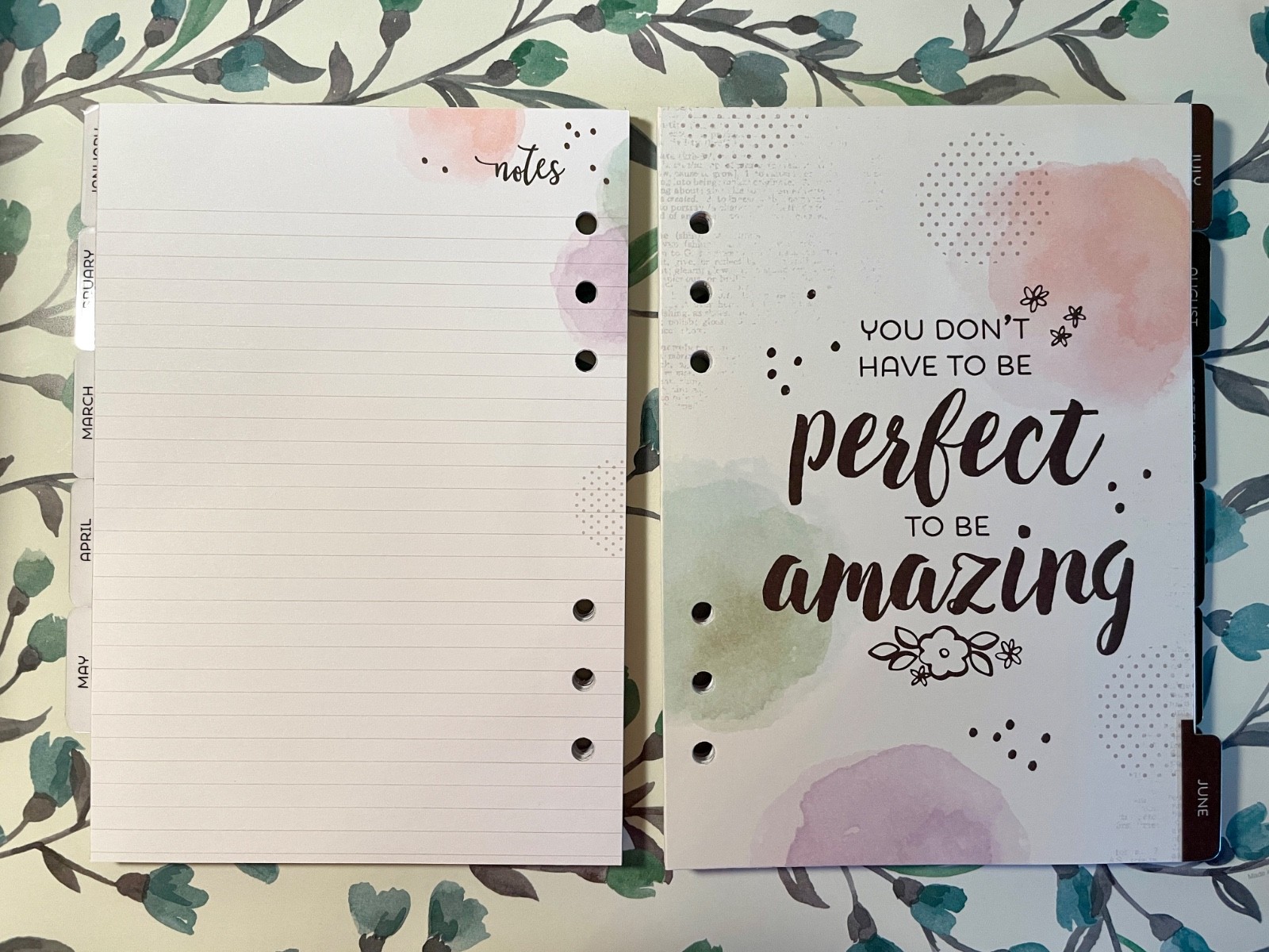 Carpe Diem Undated A5 Planner Inserts – Choose Joy
