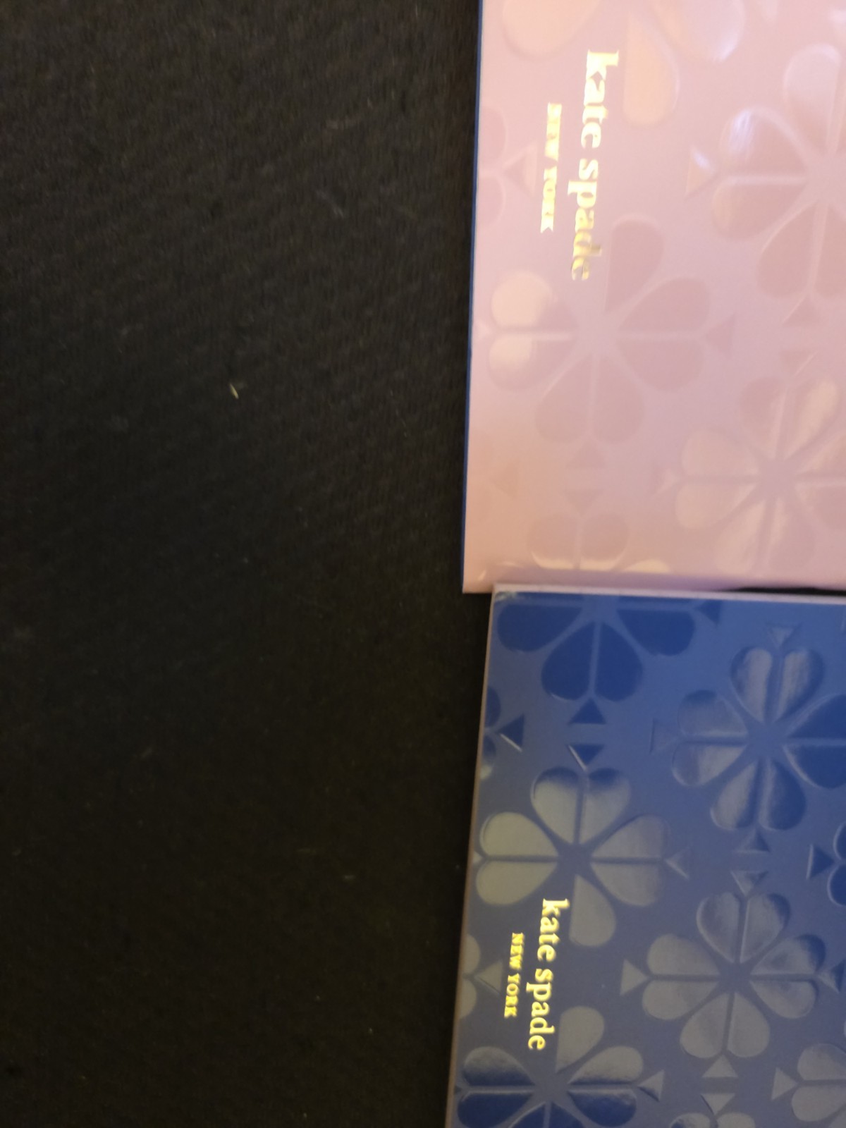 Pair Of Kate Spade Blue & Pink Spade Thin Notebooks