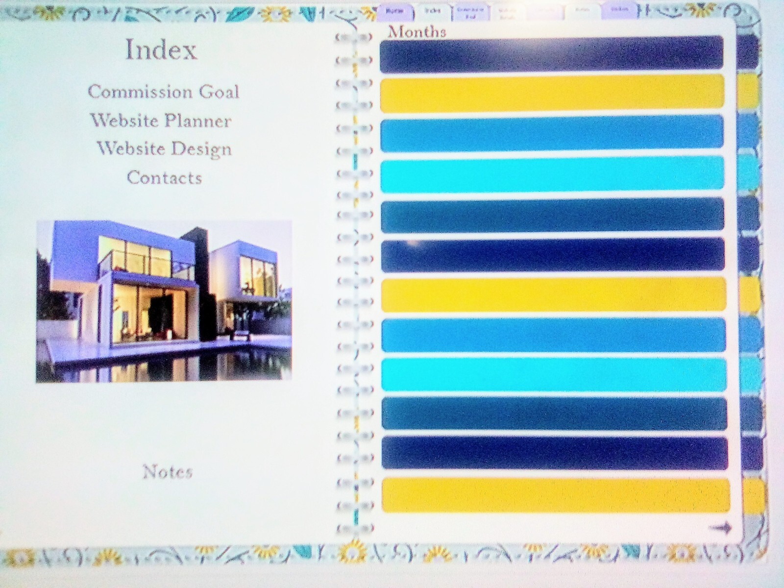 Newly designed DG Real Estate digital planners, provides convenience organizing.