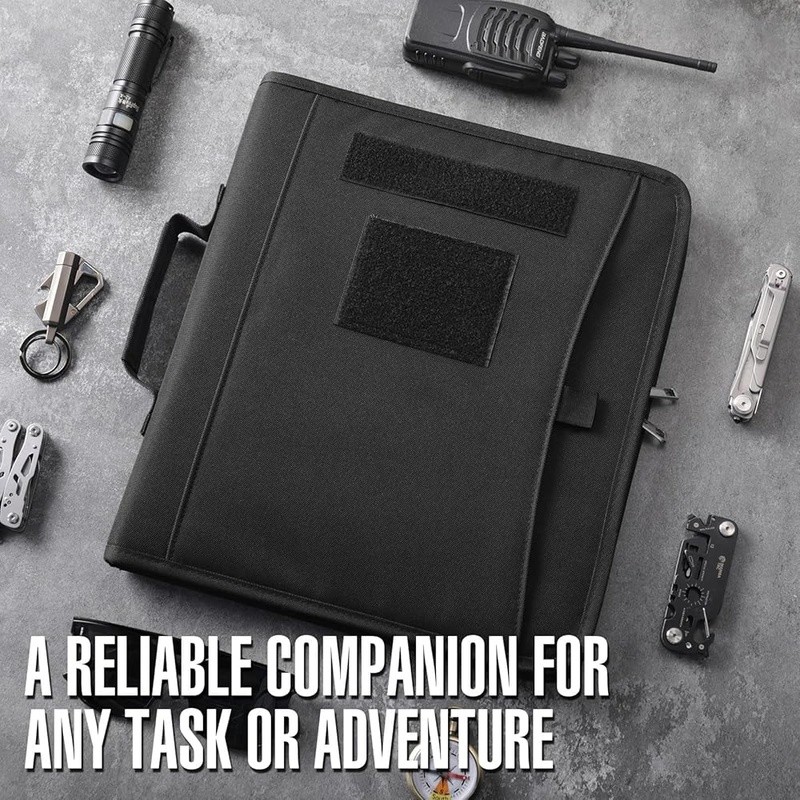 Tactical Military Planner Oxford Cloth Organizer W/ Zippered Closure & Binder US