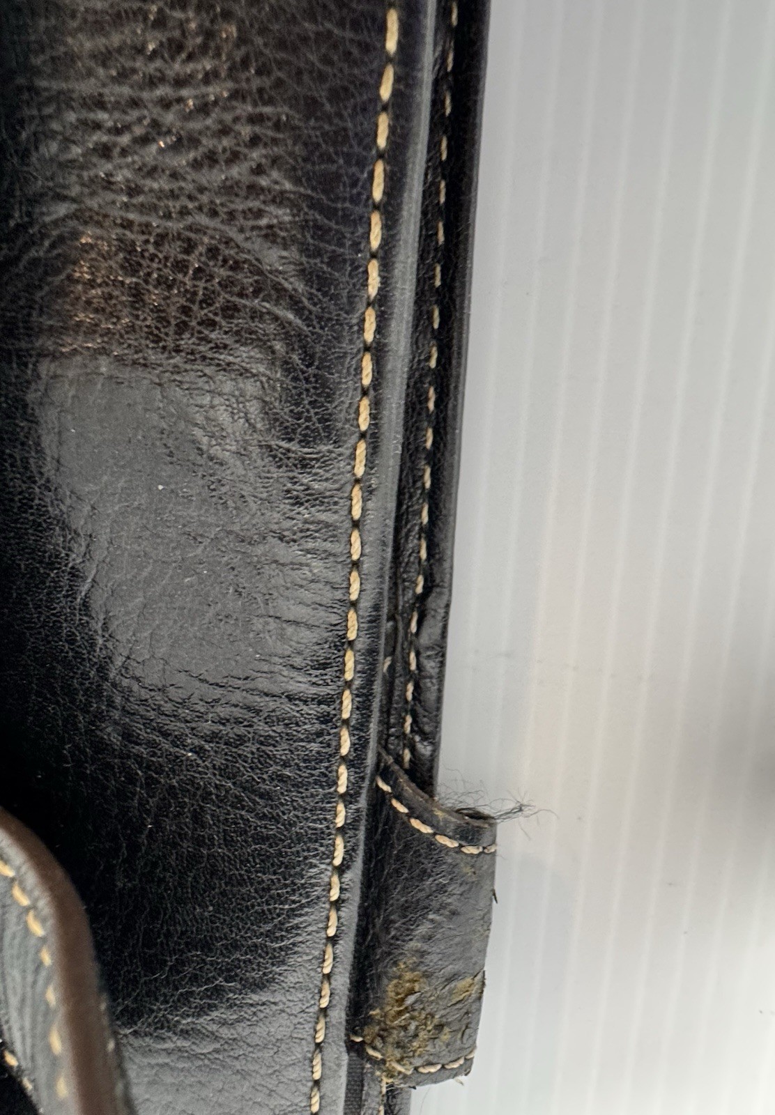 Franklin Covey Leather Planner Classic Original Vintage Aurora Collages Black