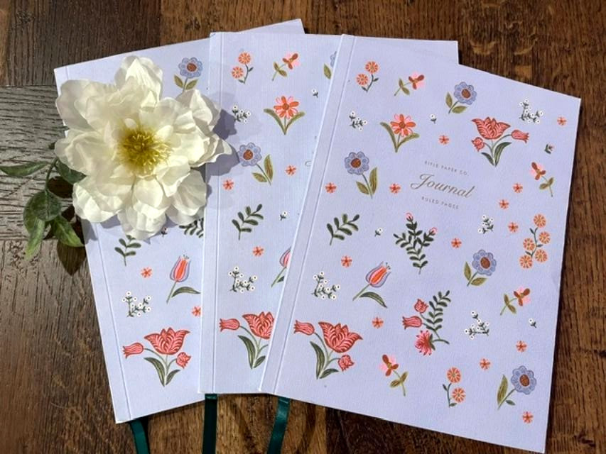 NEW! Rifle Paper Co Aster~ Soft Cover Journal/NotebooK Saddle Stitch~Ruled Pages