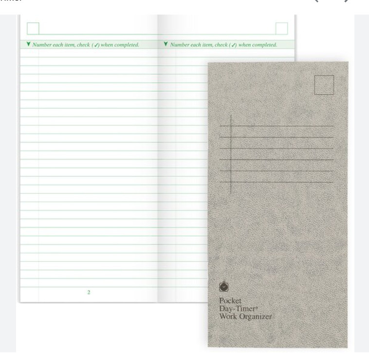 Day-Timer July 2026-June ’27 Pocket Wirebound 2 Page/Day Original Planner Refill