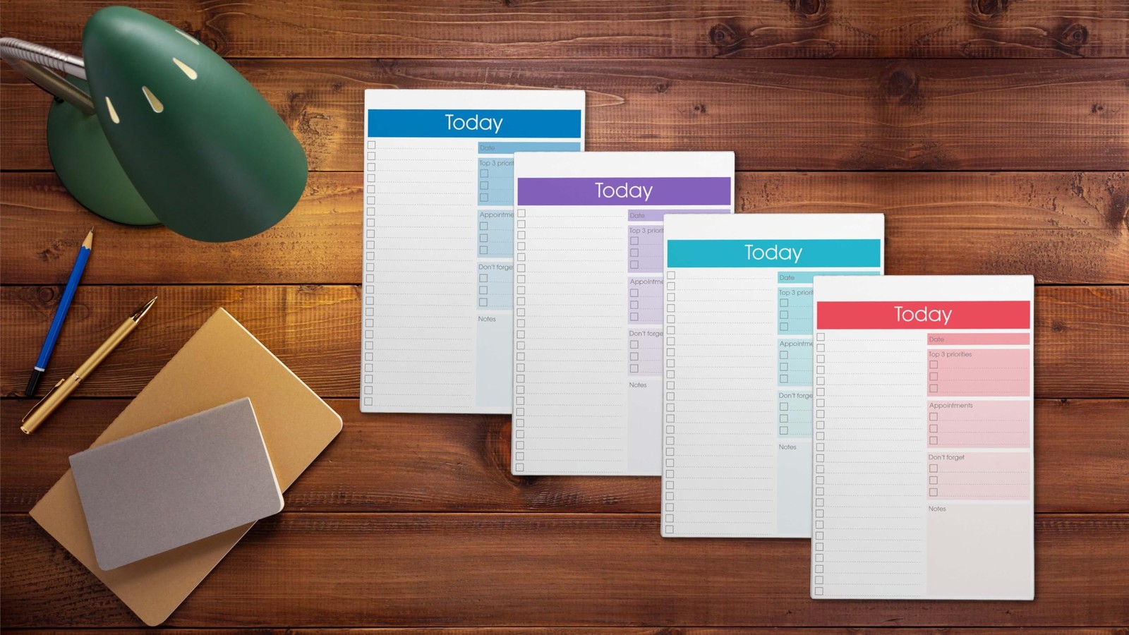 To Do List Notepad, 7″ x 10″ Today Note Pad, 52 Sheets, Daily Agenda Producti…