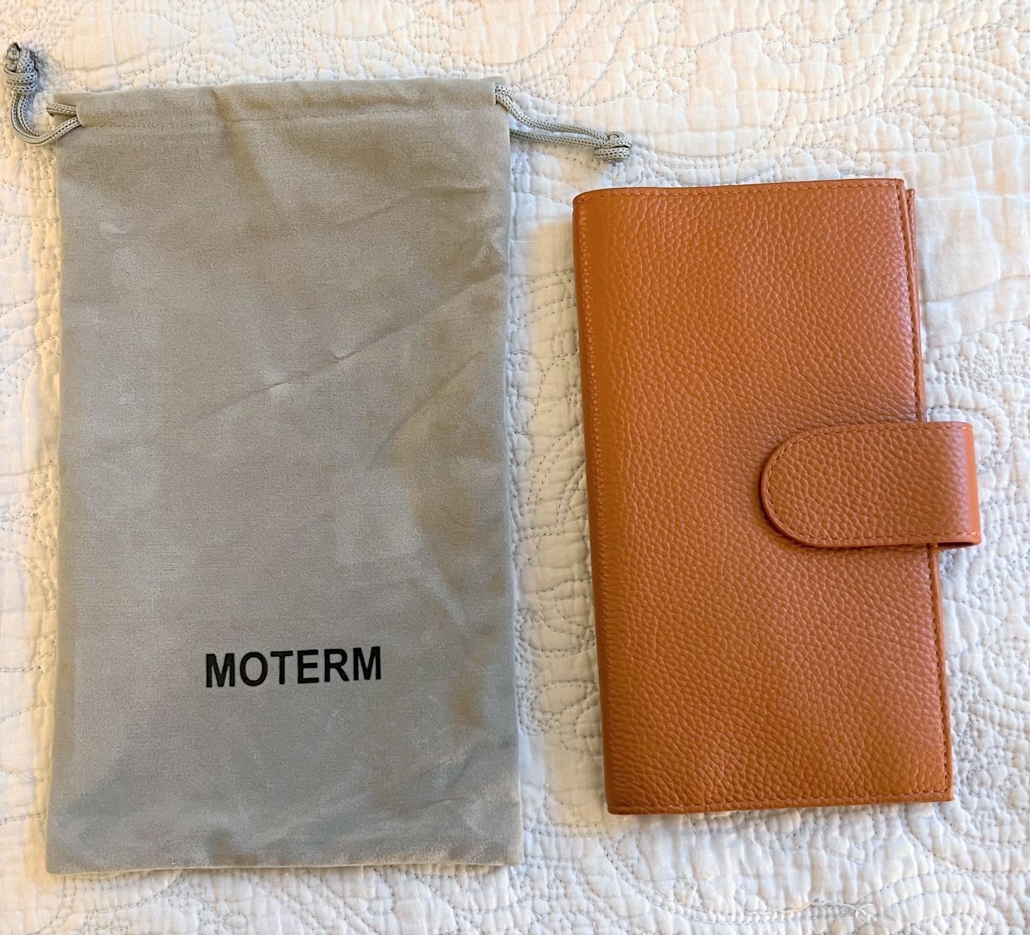 NEW Moterm Leather Planner Cover – Weeks/Weekly – Burnt Orange