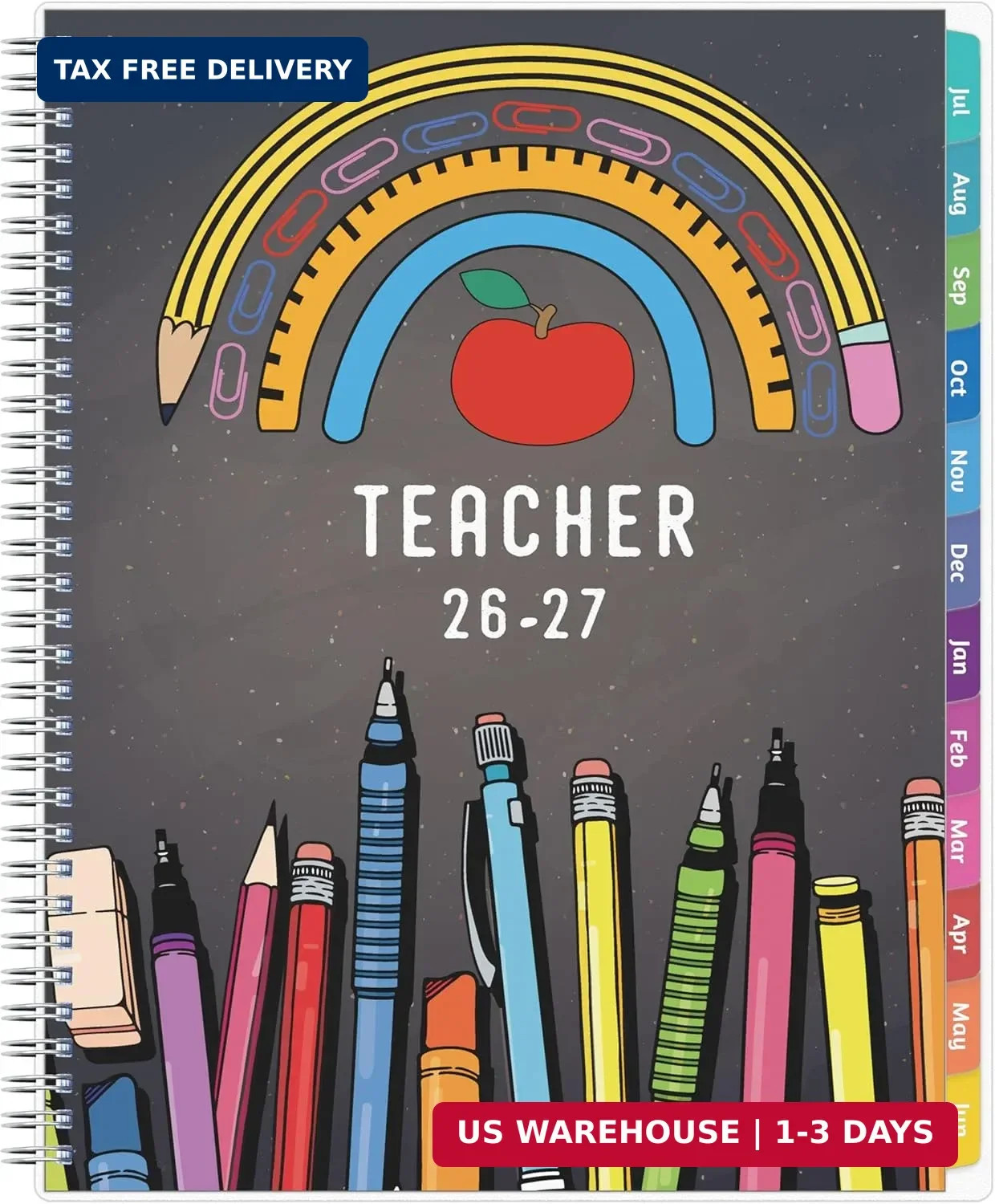 GoiUnlt Teacher Planner 2026-2027, JUL. 2026 – JUN. 2027, Lesson Planner 2026-20