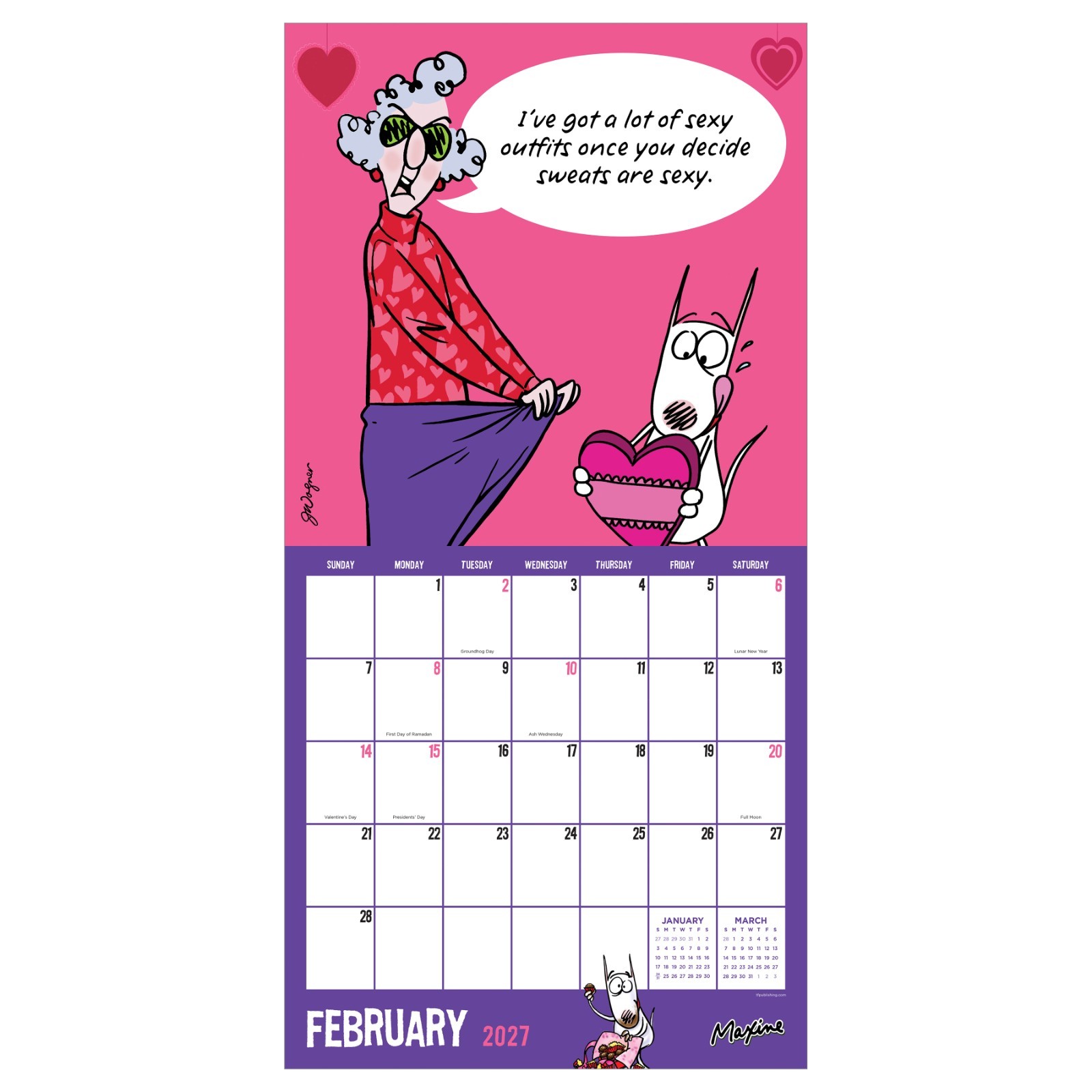2027 Maxine Wall Calendar