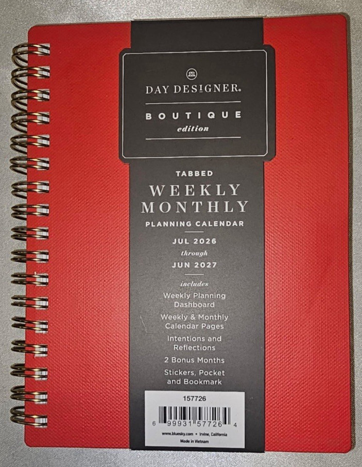 2026-2027 Blue Sky Day Designer Boutique Academic W&M Planner (4″ x 6″)
