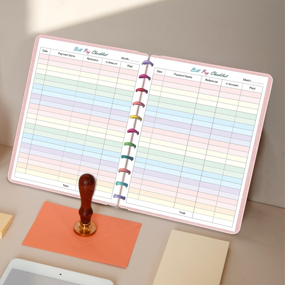A4 TUL Bill Payment Checklist Refills – 50 Sheets/100 1-Pack, Multicolored