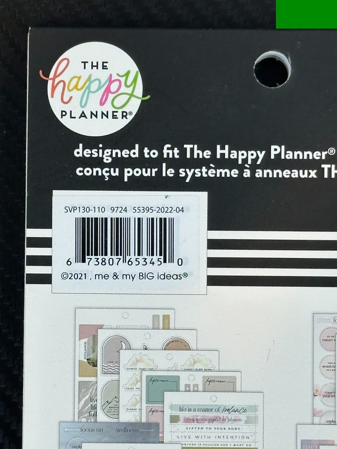 The Happy Planner Nature of Wellness 593 Pcs Sticker Sheets