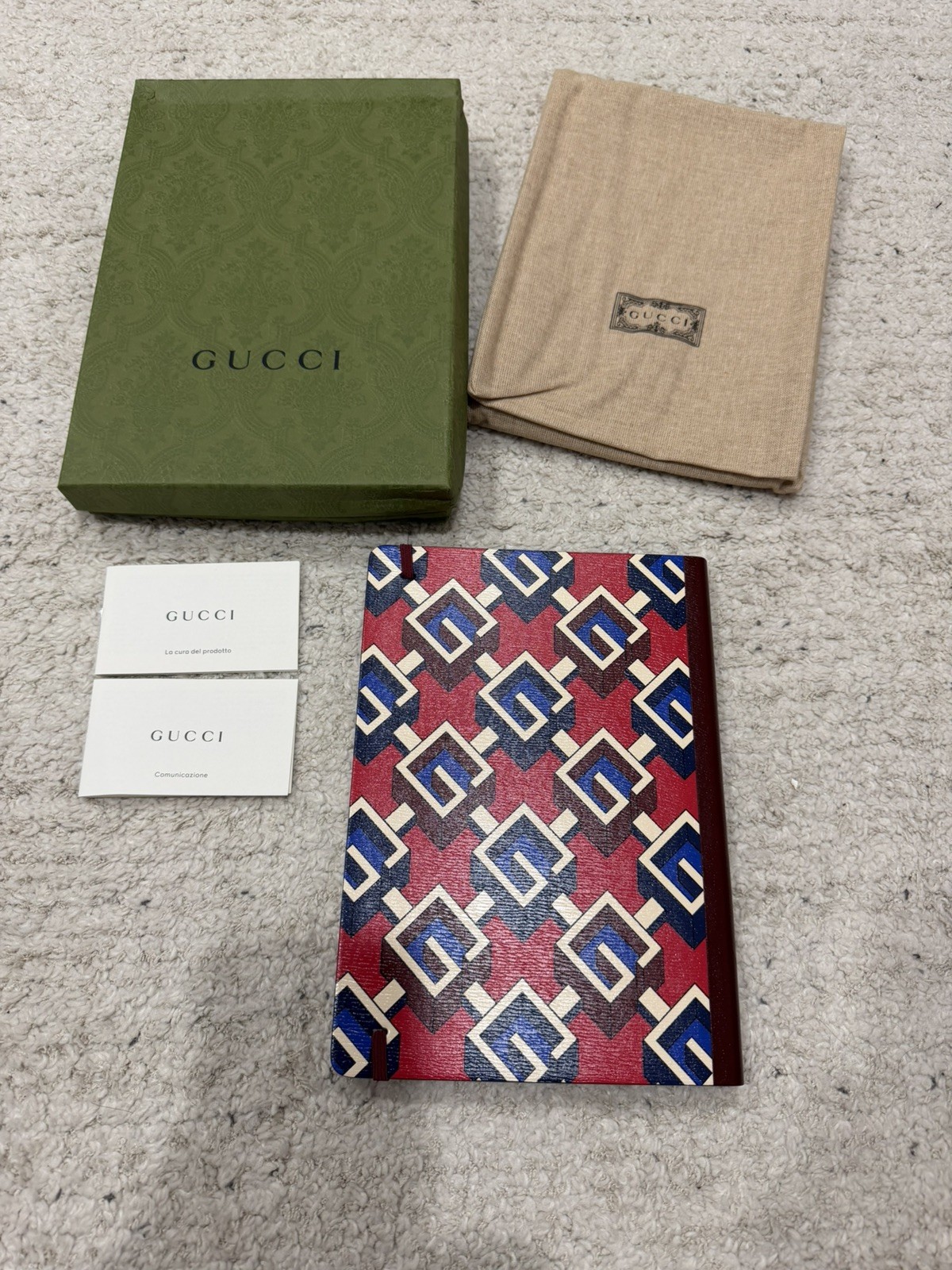 New Large Gucci Paper Notebook Journal with Dust bag Gift Box limited Edition