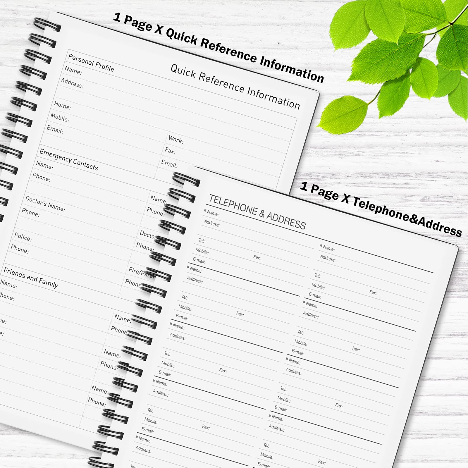 Daily Planner Undated, Asten To Do List Notebook Hourly Schedules Spiral Appo…