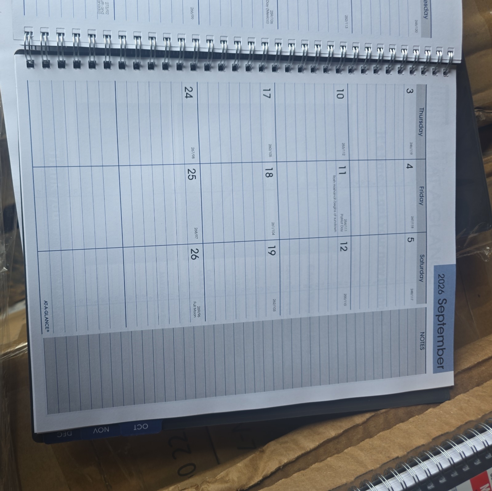 Pack of 12- AT-A-GLANCE DayMinder My Week 2026 Weekly Planner GC520-07