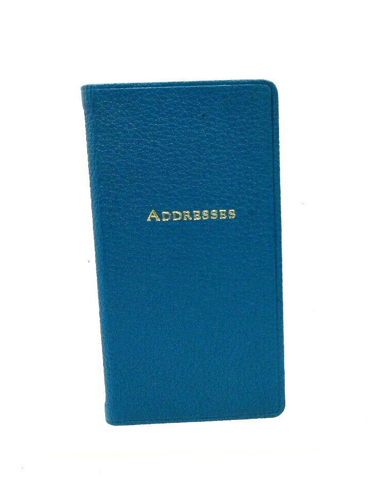 Address Book Personal Pocket Size 3×6″ Soft Leather Cover Graphic Image TURQ