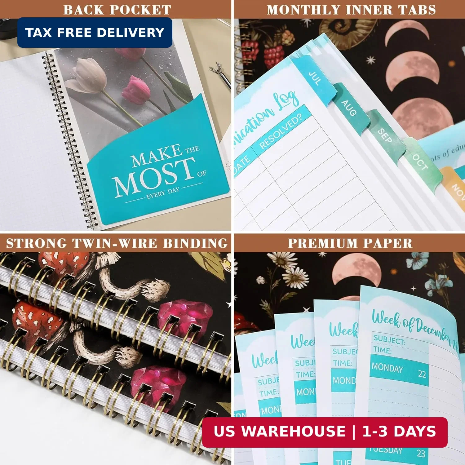2026-2027 Teacher Planner, Lesson Planner 2026-2027, 8.5″ x 11″, July 2026 – Jun