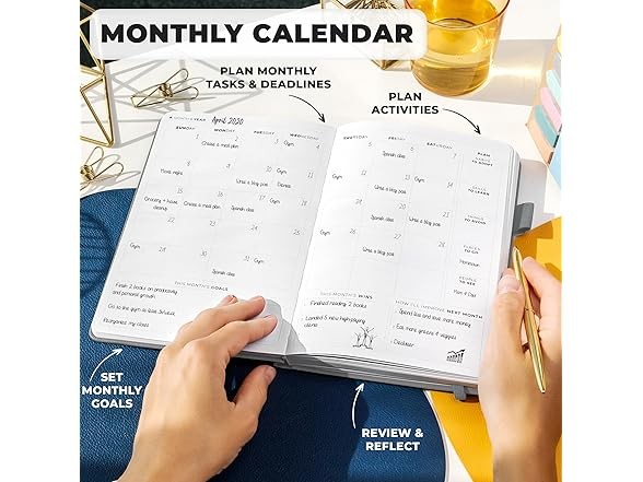 Clever Fox Premium Weekly & Monthly Planner Gray A5 (5.8” x 8.3”)